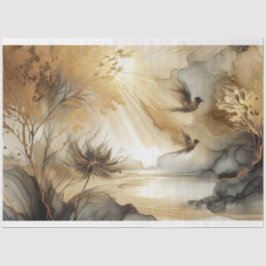 De Seda Papel Tecido Pássaros, Desvinculação, Embraiagem D