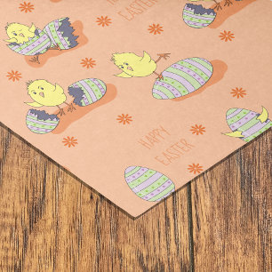 De Seda Papel Tecido Pequenos Pintinhos Páscoa Feliz