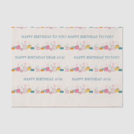 De Seda Papel Tecido Personalizado para Festa – Bolos Dood