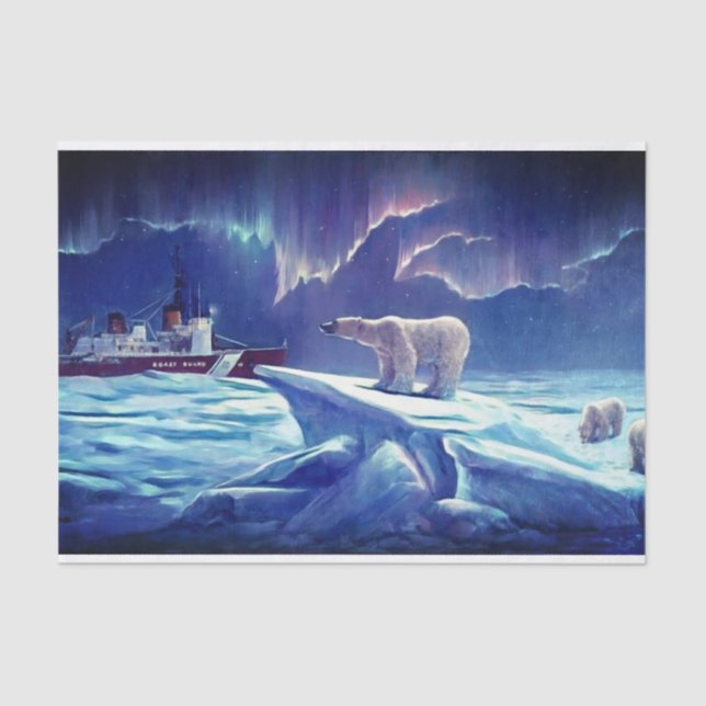 De Seda Papel Tecido Polar Vintage (Frente )