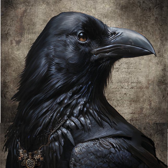 De Seda Papel Tecido Raven Preto (Criador carregado)
