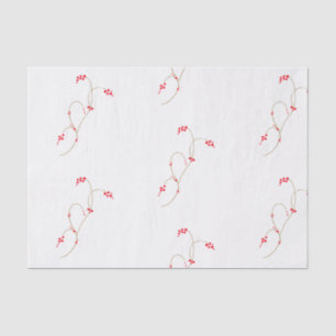 De Seda Papel Tecido Red Berry