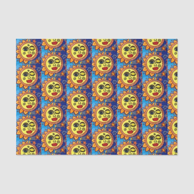 De Seda Papel Tecido Sassy Sun (Frente )