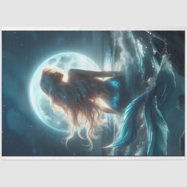 De Seda Papel Tecido Sereia (Frente )