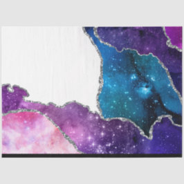 De Seda Papel Tecido Série Galaxy Agate Design 19