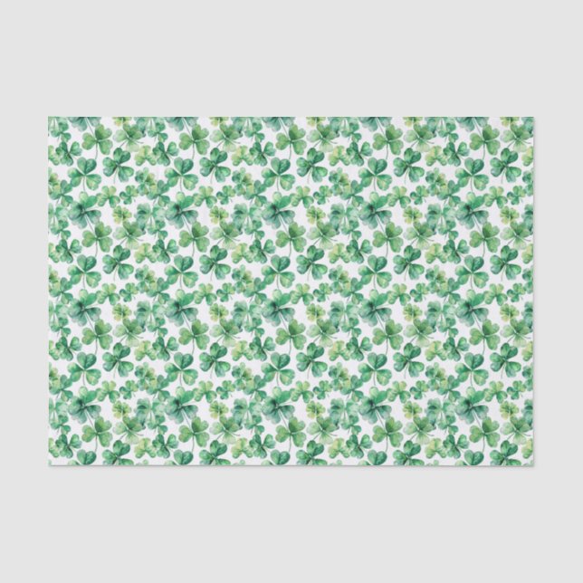 De Seda Papel Tecido Shamrock (Frente )
