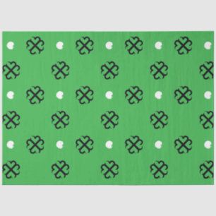 De Seda Papel Tecido Shamrock do Coração Sortudo