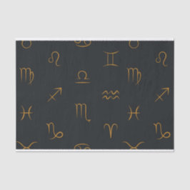 De Seda Papel Tecido Sinal Zodíaco