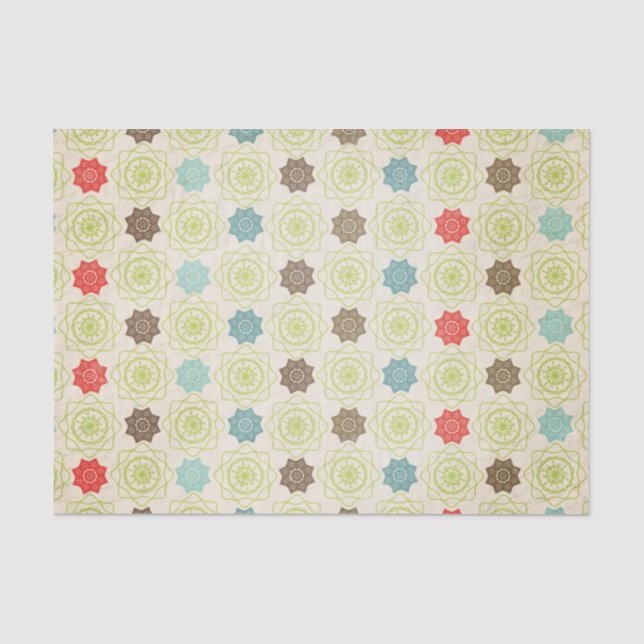 De Seda Papel Tecido Snowflake (Frente )