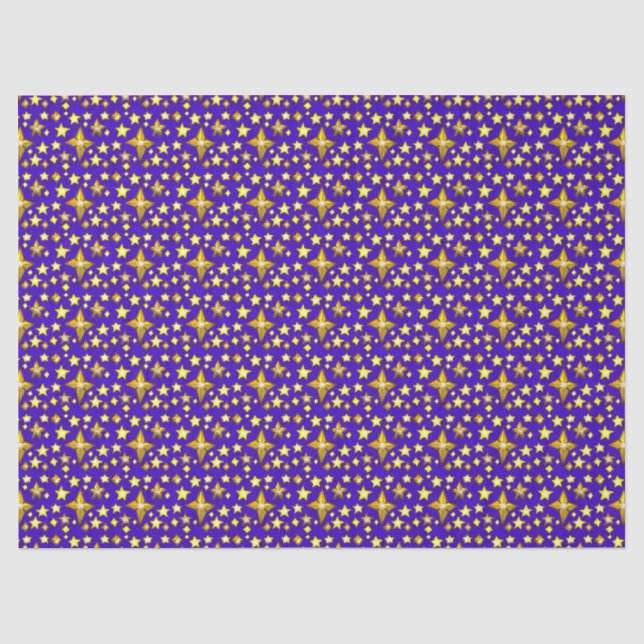 De Seda Papel Tecido Starry Night Sky (Frente )