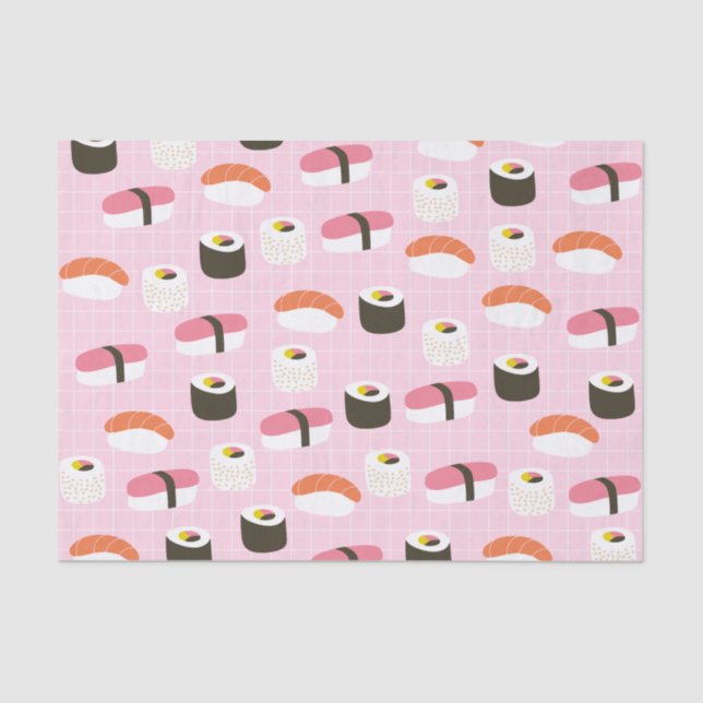 De Seda Papel Tecido Sushi Cujo Papel É Bonito (Frente )