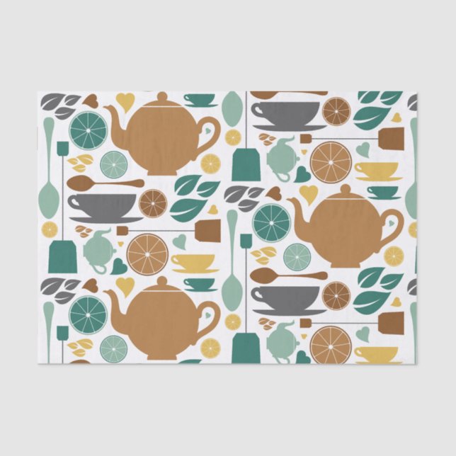 De Seda Papel Tecido Tea (Frente )