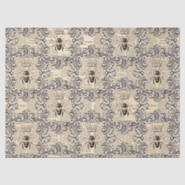 De Seda Papel Tecido Vintage Honey Bee Series Design 17