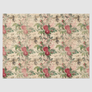 De Seda Papel Tecido Vintage Honey Bee Series Design 2