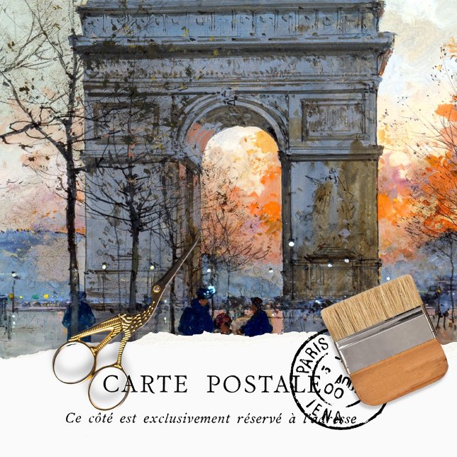 De Seda Papel Tecido Vintage Paris Belle Epoque (Criador carregado)