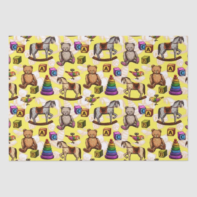 De Seda Papel Tecido Vintage Toy (Frente )