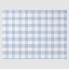 De Seda Papel Tecido Xadrez Azul Claro