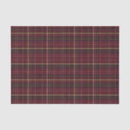 De Seda Papel Tecido Xadrez Burgundy e Bege