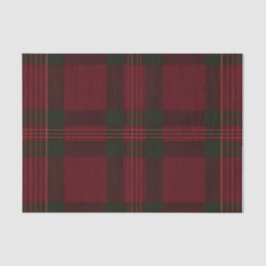 De Seda Papel Tecido Xadrez Burgundy e Verde