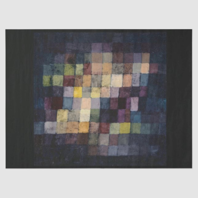DE SEDA PAPEL TECIDOS : PAUL KLEE : VELHO SOM : 1925 (Frente )