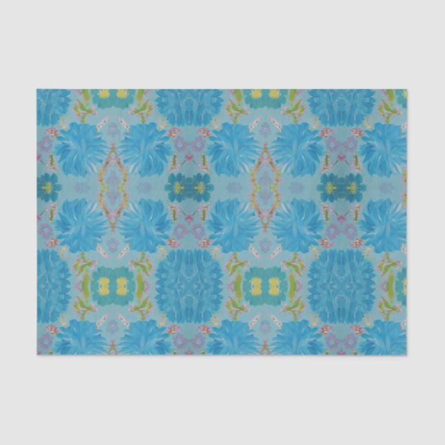 De Seda Papel Tecidual Blooming Bluebells (Frente )