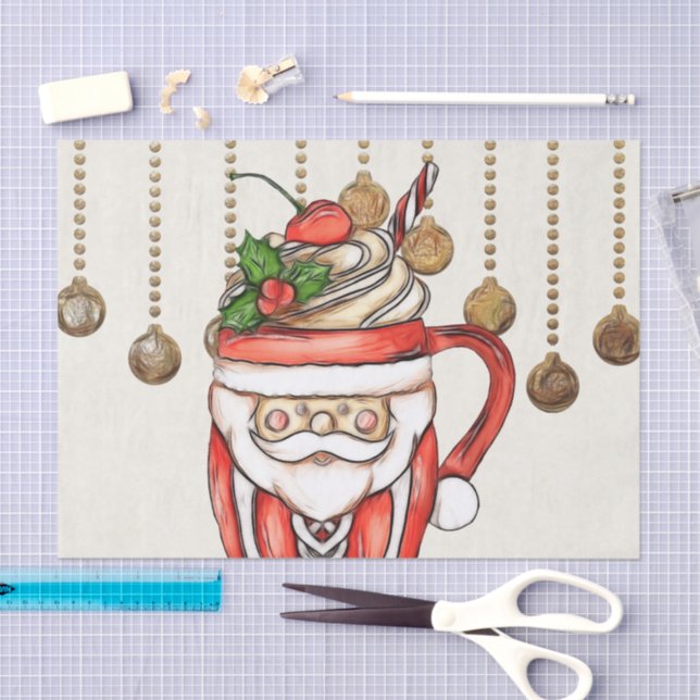 De Seda Papel Tecidual Cozy Christmas B (Arte )
