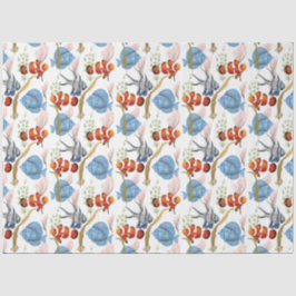 De Seda Papel Tecidual do Design 8 da Série Marine Life