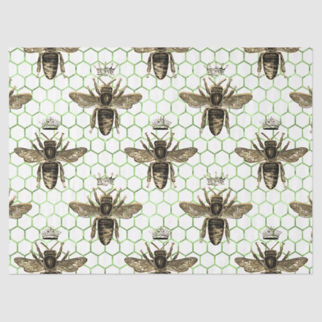 De Seda Papel Tecidual do Tea Garden Bee Series Design 27 (Frente )