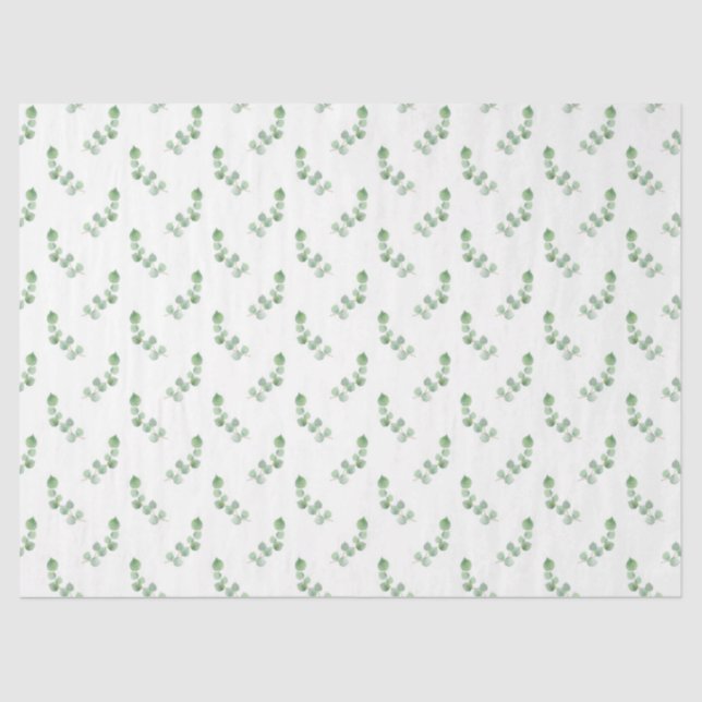 De Seda Papel Tecidual Eucalyptus Série Design 9 (Frente )