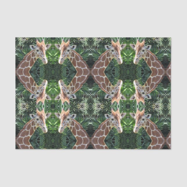 De Seda Papel Tecidual Giraffe (Frente )