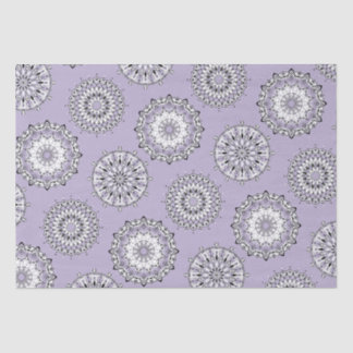 De Seda Papel Tecidual Lilac Mandalas