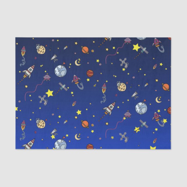 De Seda Papel Tecidual Moon Adventure (Frente )