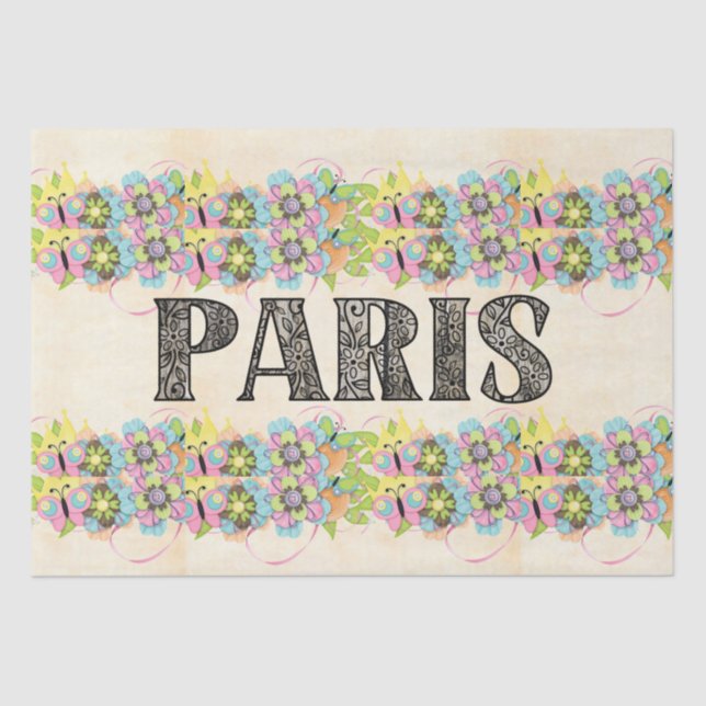 De Seda Papel Tecidual Paris (Frente )