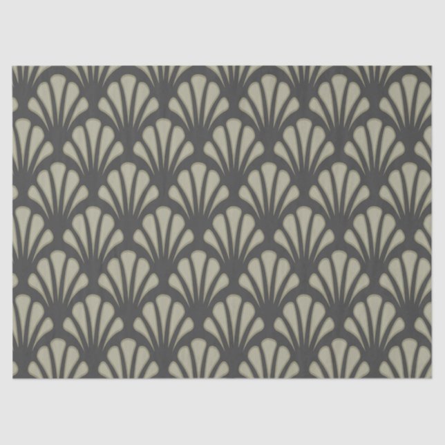 De Seda papel tecidular art nouveau (Frente )