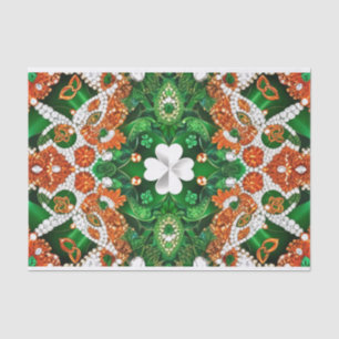 De Seda Papel tecidular com cores irlandesas design