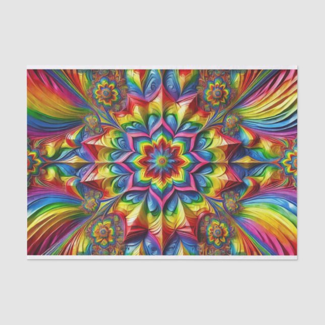 De Seda Papel tecidular com cores LGBTQ design (Frente )