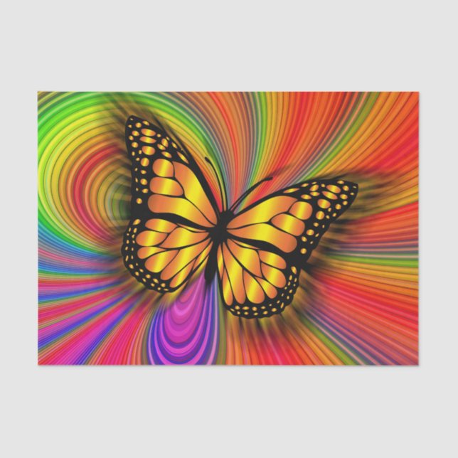 De Seda papel tecidular da borboleta (Frente )