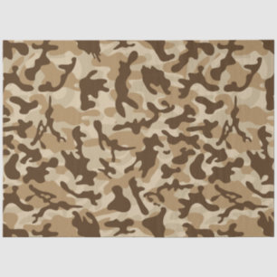 De Seda Papel tecidular da Camuflagem do Deserto