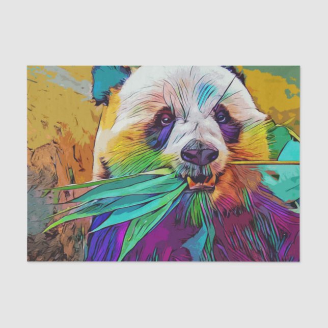 De Seda Papel tecidular do arco-íris (Frente )