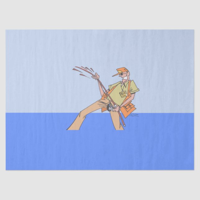 De Seda Papel tecidular dos pescadores (Frente )