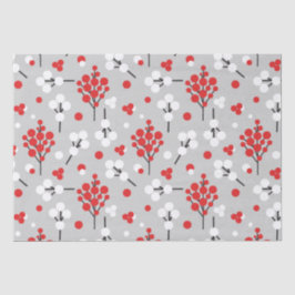 De Seda Papel tecidular Modern Winter Berries