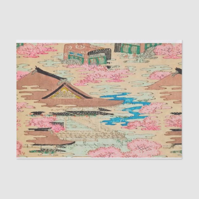De Seda Papel tecidular para artesanato - Japão antigo (Frente )