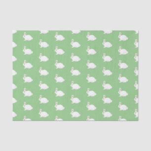 De Seda Papel tecidular White Rabbit