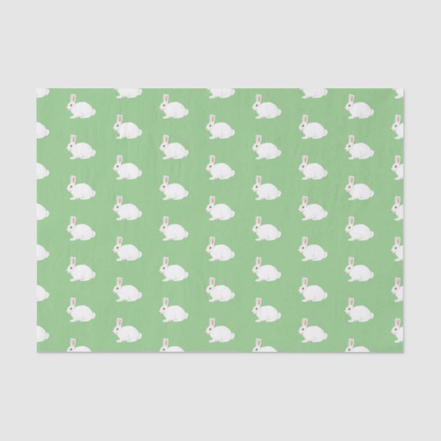 De Seda Papel tecidular White Rabbit (Frente )