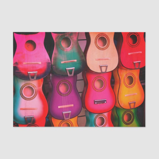 De Seda Papel Teclado Guitarra (Frente )