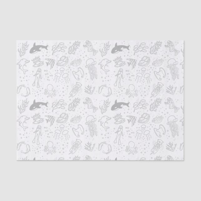 De Seda Papel Teclado Oceano (Frente )