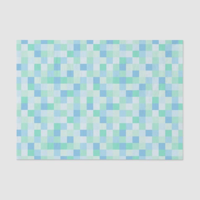 De Seda Papel Tema Azul e Azul Qua (Frente )