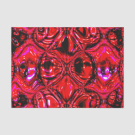 De Seda Papel Tissue Abstrato 'Vermelho Derretido'