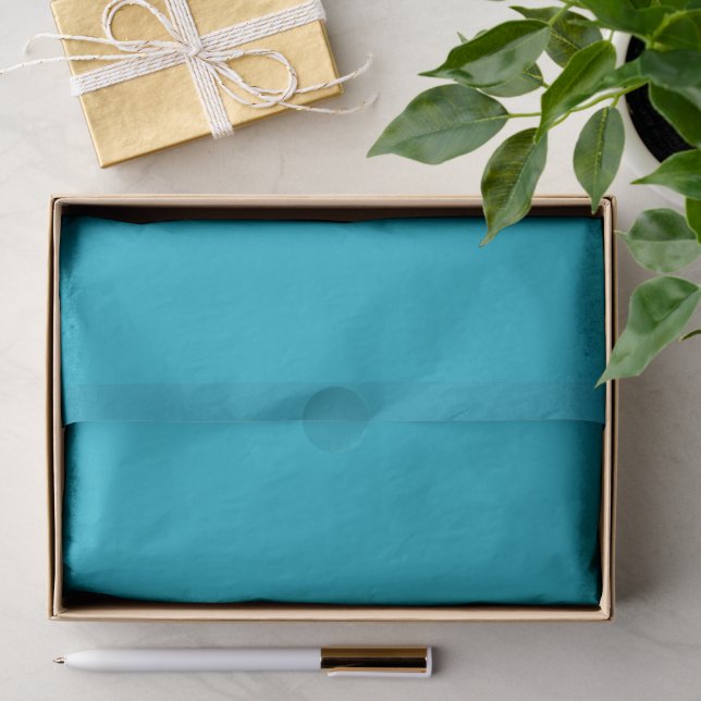 De Seda Papel Tissue Azul Céu Brilhante e Rico (Presente)