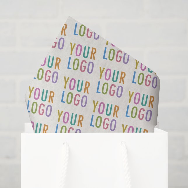 De Seda Papel Tissue Bege Personalizado Logotipo Empresari (Sacola de presentes)